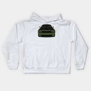 Challenger Green + Black Kids Hoodie